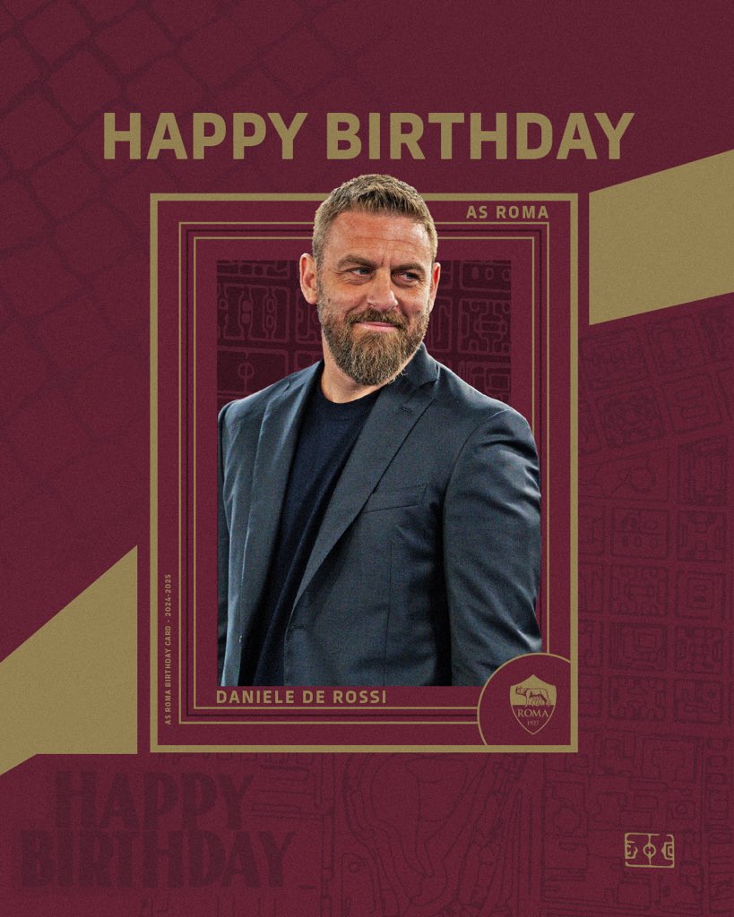 OfficialASRoma's tweet photo. 🎂 Buon compleanno, Mister! 

#ASRoma https://t.co/uKtUH78MSp