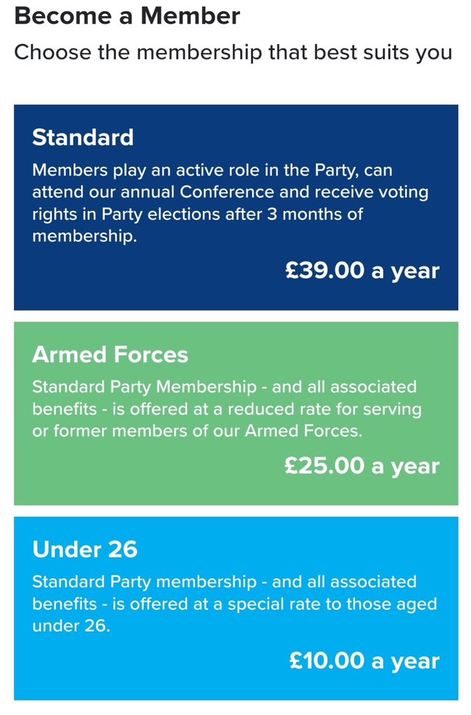 Many of our supporters left the Conservatives because of the lack of offering for working age people. 

Now is your chance to have your say on the future of the party 👇

We can’t fix it without you: membership.conservatives.com/membership