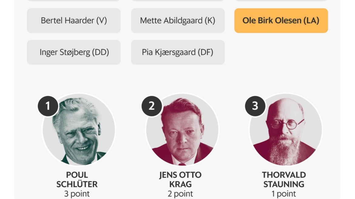 Læs altid Thue Holms tekster, men læs dem især om sommeren, hvor der har været tid og aftræk. Genial serie om de bedste statsministre, der blandt andet afslører, at <a href="/olebirkolesen/">Ole Birk Olesen</a> har to socialdemokrater på sin top tre, og at <a href="/PiaOlsen/">Pia Olsen Dyhr</a> har en konservativ ditto #dkpol