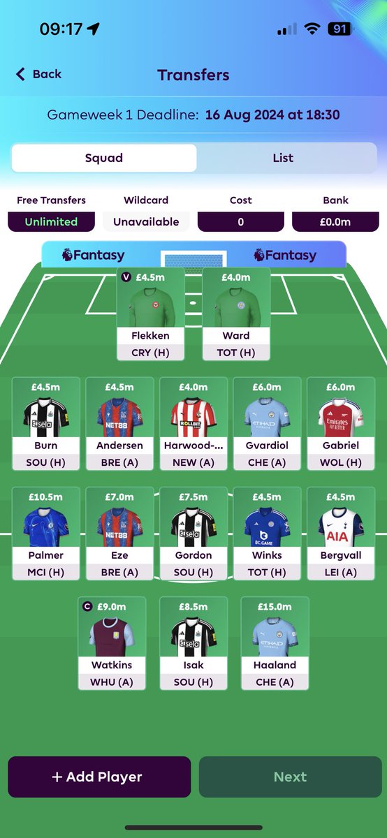 LARKgoooner's tweet photo. @FPLJamie_ Current draft https://t.co/QEZInftp2m