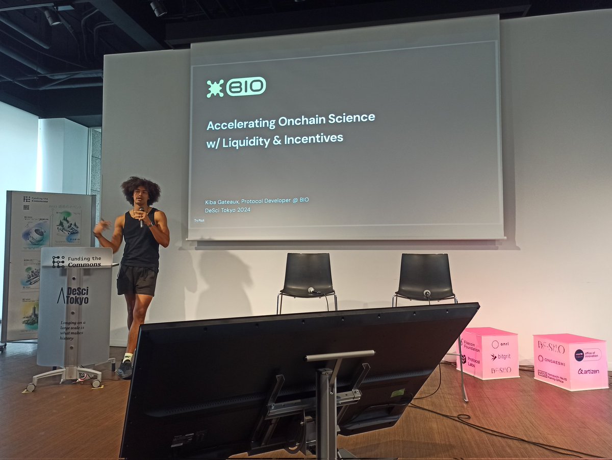 melnykowycz's tweet photo. Accelerating on-chain science with the @bioprotocol and @KibaGateaux. @DeSciTokyo @FundingCommons #desci #science https://t.co/NEbsLhbfzt