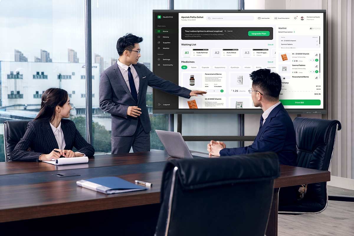 HUSHIDA smart board allows you to say goodbye to the limitations of traditional whiteboards. The smart board makes your meeting notes, brainstorming and presentations more efficient and intuitive. buff.ly/49jbhmA #smartwhiteboard #collaboration #innovation #creativity