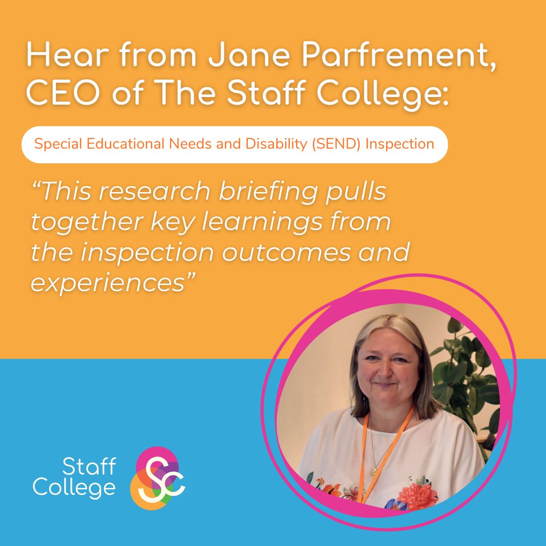 The UK Government's 2022 SEND plan led to a 2023 improvement plan with a new inspection framework. Our briefing highlights insights from 18 local SEND inspections and 10 director interviews.
Access the SEND Research Briefing: thestaffcollege.uk/special-educat…
#SEND #TheStaffCollege