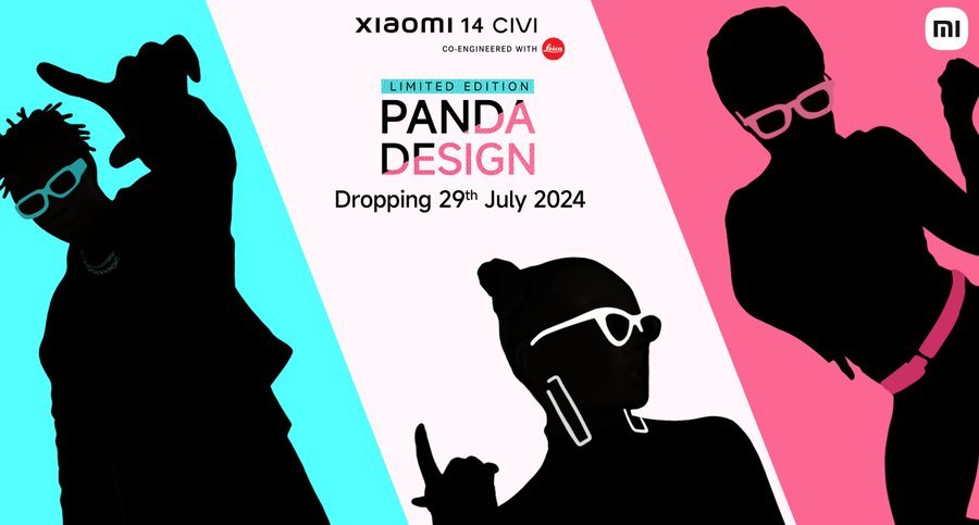 TechaBox's tweet image. Xiaomi 14 Civi Limited Edition

India
Launching - 29 July, 2024 

- Mirror Glass + Vegan Leather
- Bold Pop Of Pink, Glamorous Twist To Monochrome, Electric Hues Of Blue

#Xiaomi #Xiaomi14Civi #PandaDesign