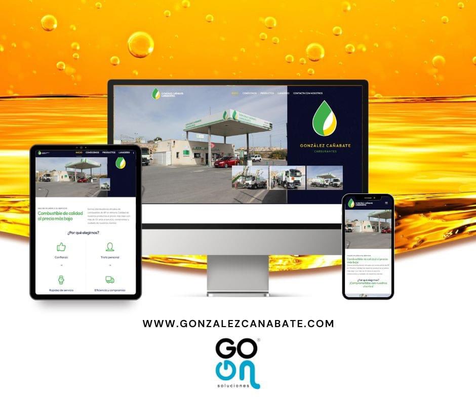 SolucionesGoOn's tweet photo. ¡GONZÁLEZ CAÑABATE CARBURANTES estrena página web y no pueden estar más felices! 😍 
Desde ahora ofrecerán una mejor presencia presentando cada uno de los servicios que ofertan.  
Os animamos a visitarla  🙂 ¡SON TU MEJOR OPCIÓN! 👌

ℹ️👉 https://t.co/dC1TKDRdqV

#solucionesgoon https://t.co/vzy8jt5htS