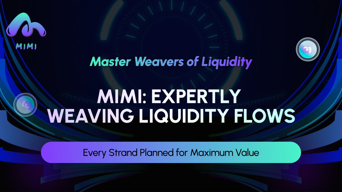 🪩Imagine a world where:
Investments are fully automated, no manual effort needed🍻
👜Every dollar is optimized
🤟MIMI’s smart contracts make this vision a reality
#SmartInvestment #Capital