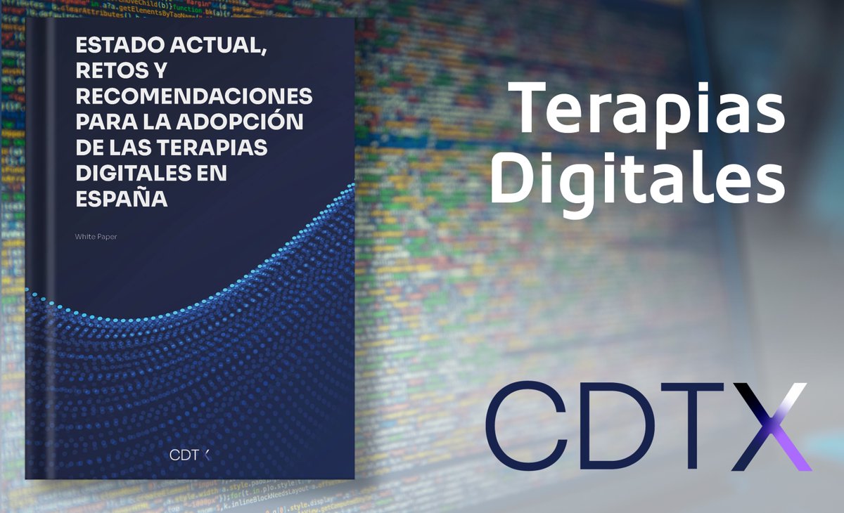 ¿Sabes qué son las 𝗧𝗲𝗿𝗮𝗽𝗶𝗮𝘀 𝗗𝗶𝗴𝗶𝘁𝗮𝗹𝗲𝘀? Se trata de programas informáticos usados para prevenir y manejar un amplio espectro de enfermedades.
<a href="/CalidadAsistenc/">SECA ~ Sociedad Española de Calidad Asistencial</a> ha participado en el libro blanco de las #TerapiasDigitales 
➡️ bit.ly/3WaQH2m