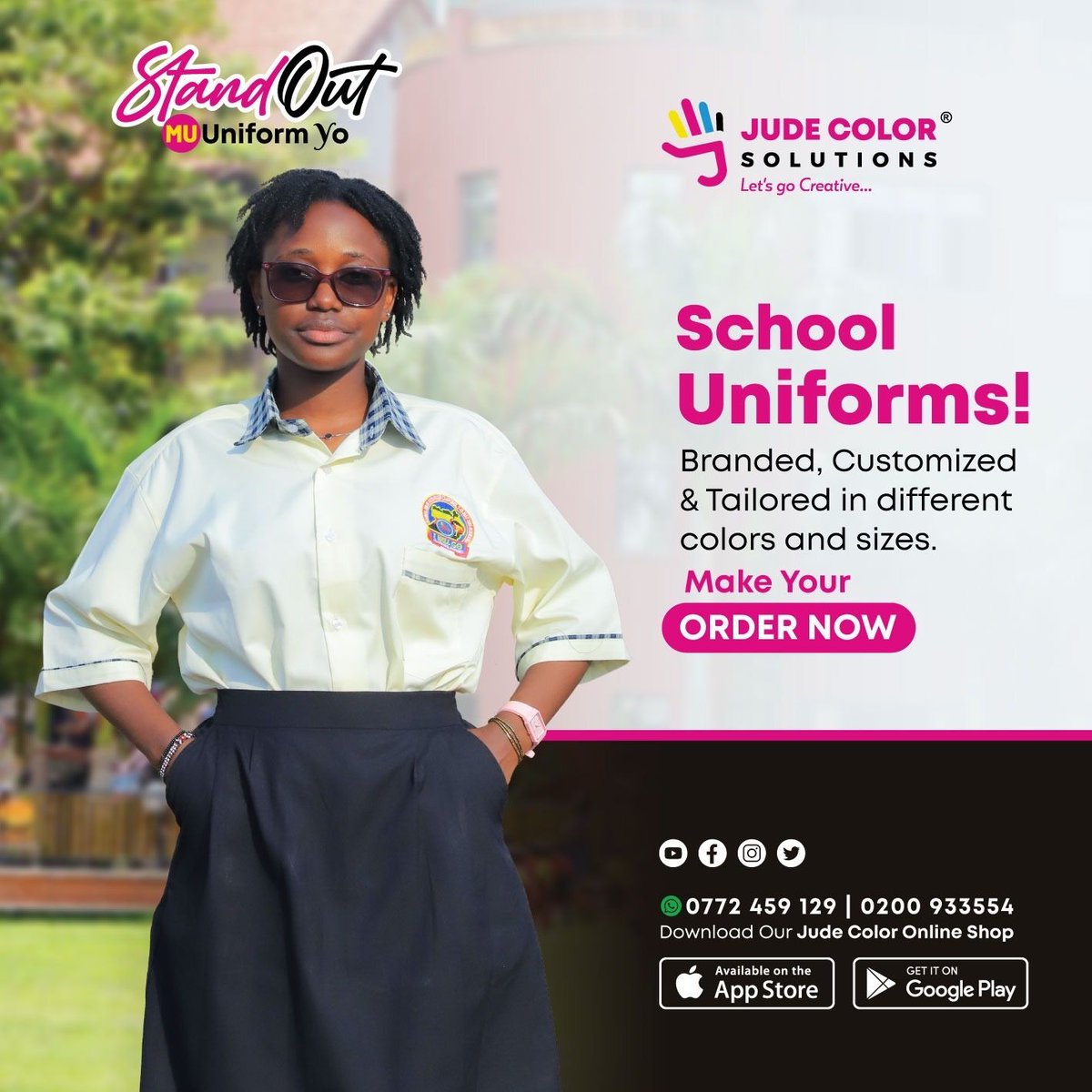 jude_color's tweet photo. Confidence in our classic school uniforms! #SchoolPride #UniformGoals #standoutmuuniformyo https://t.co/0MWG2c5UAk