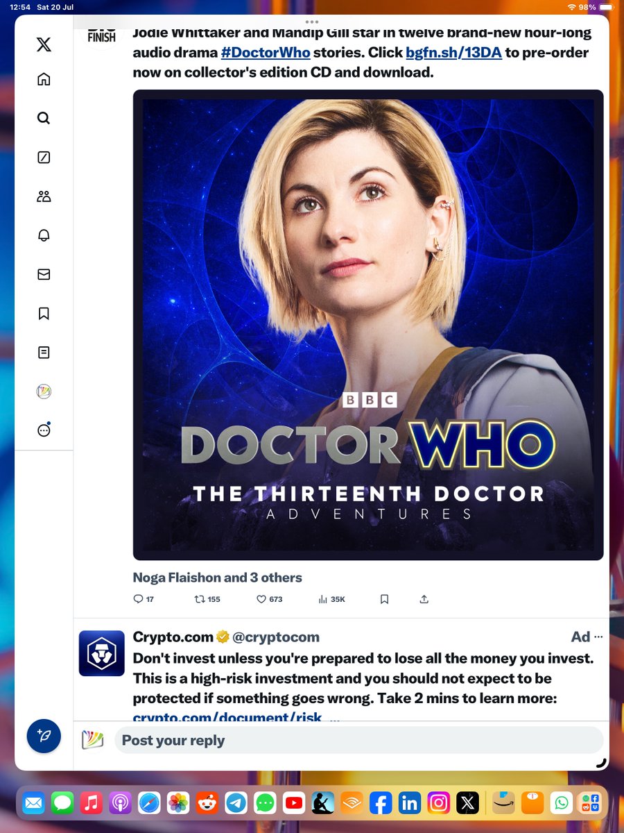 VisionalityTV's tweet photo. @tvukzone I did like this rather funny placement of an advert next to this announcement? (Also - delighted to see JW and MG back) https://t.co/vWX3J5Eepp