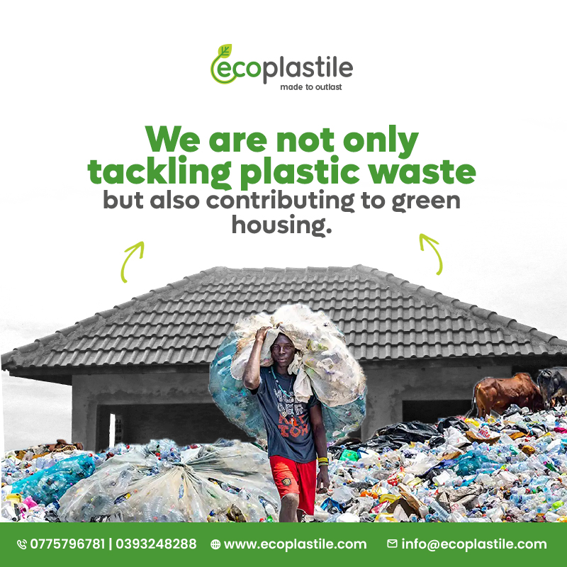 Why should you choose our plastic waste roofing tiles? By choosing our tiles, you contribute to reducing plastic waste that would otherwise end up in landfills or oceans. 

Visit our website ecoplastile.com and protect the planet
