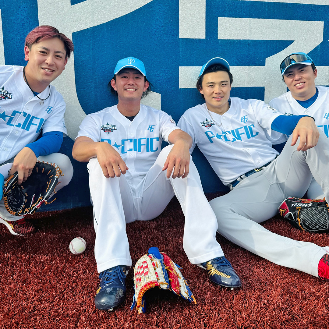 ファイターズ投手陣の #河野竜生 投手、#山﨑福也 投手、#田中正義