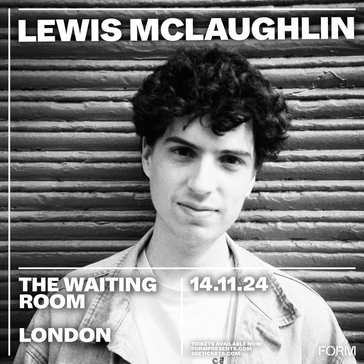 FORM (@formpresents) on Twitter photo Glasgow-based songwriter and Glastonbury Emerging Talent Competition winner <a href="/LewisSings/">Lewis McLaughlin</a> headlines <a href="/waitingroomn16/">The Waiting Room</a>, London on 14th November!
π Tickets on sale 10am Friday. Glasgow-based songwriter and Glastonbury Emerging Talent Competition winner <a href="/LewisSings/">Lewis McLaughlin</a> headlines <a href="/waitingroomn16/">The Waiting Room</a>, London on 14th November!
π Tickets on sale 10am Friday.