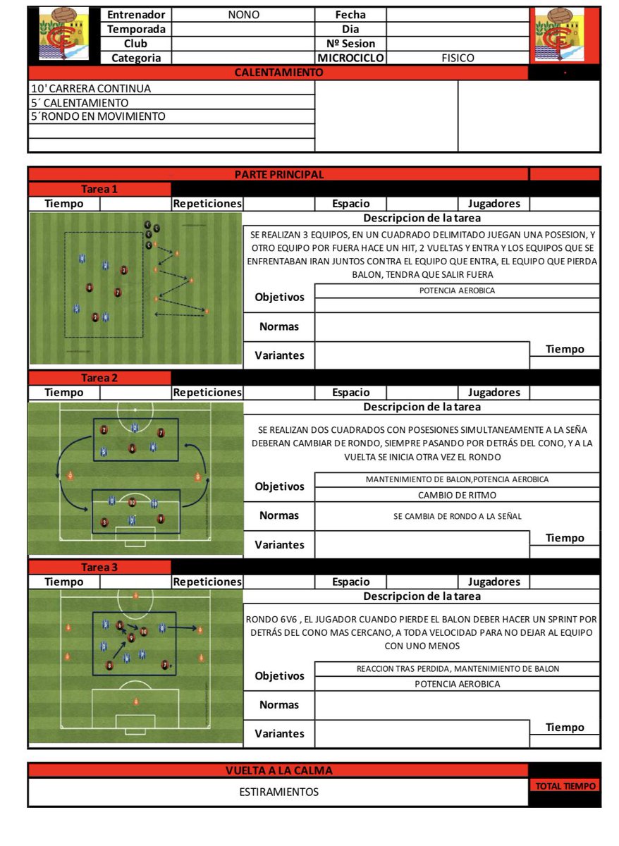 PRETEMPORADA!!!! Trabajais físico con o sin balón?? Yo siempre balón, balon y más balón.
Os paso algunas ideas para trabajarlo con balón. Si te gusta mi trabajo, dispongo de 2 pack super completos para entrenadores, ponte en contacto conmigo 📩