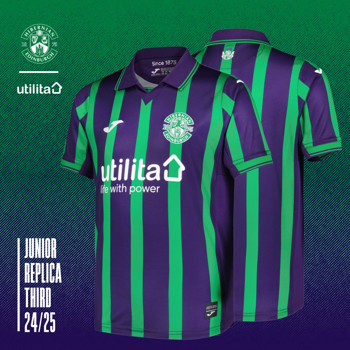 Retro 💚💜

Loving the new <a href="/HibernianFC/">Hibernian Football Club</a> third kit 👏