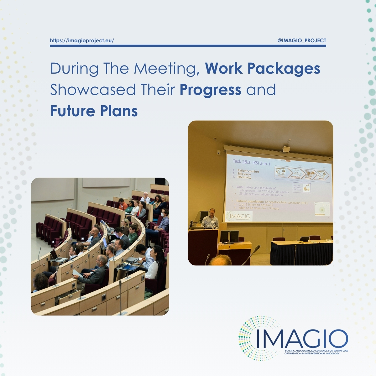 IMAGIO_project's tweet photo. ⭐️#IMAGIO consortium #united again at @LUMC_Leiden Leiden to discuss #ProjectProgress and next steps. @LUMC_Leiden also showcased their Leiden Image Guided Therapy Centre's advancements 🔍 
📖Read more: https://t.co/XjEAo27Ao1

#CancerCare #IHI #CancerResearch #Collaboration https://t.co/kyjouDJyog