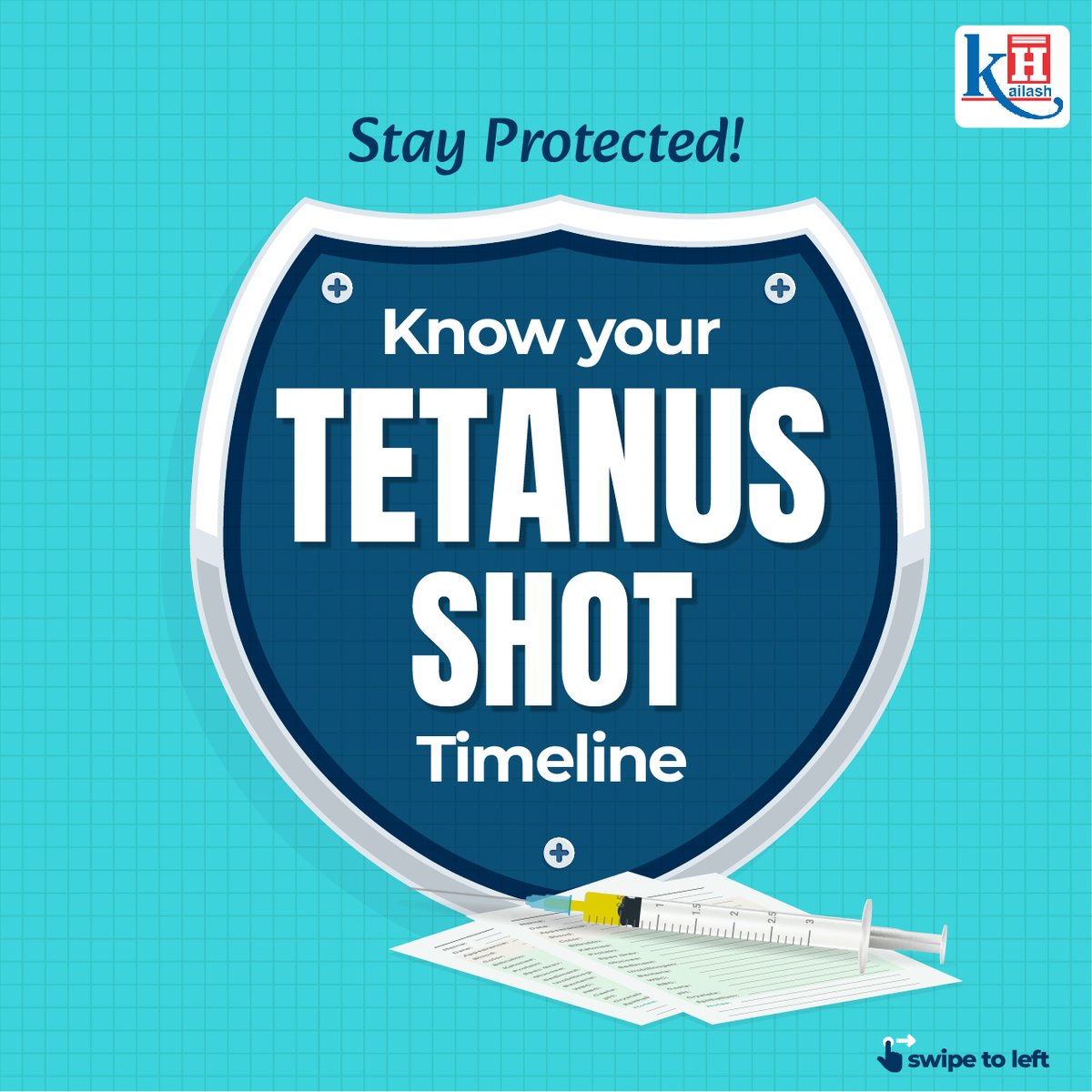 KailashHealth's tweet photo. Tetanus, a serious disease of the nervous system, can be prevented by vaccination. Shield yourself from #Tetanus! Vaccination protects but needs a booster every 10 yrs. Check your records &amp; stay up-to-date.

Consult our Doctors: https://t.co/3PxoApMEoA

#tetanusshot #Vaccination https://t.co/K2OCm14FSS