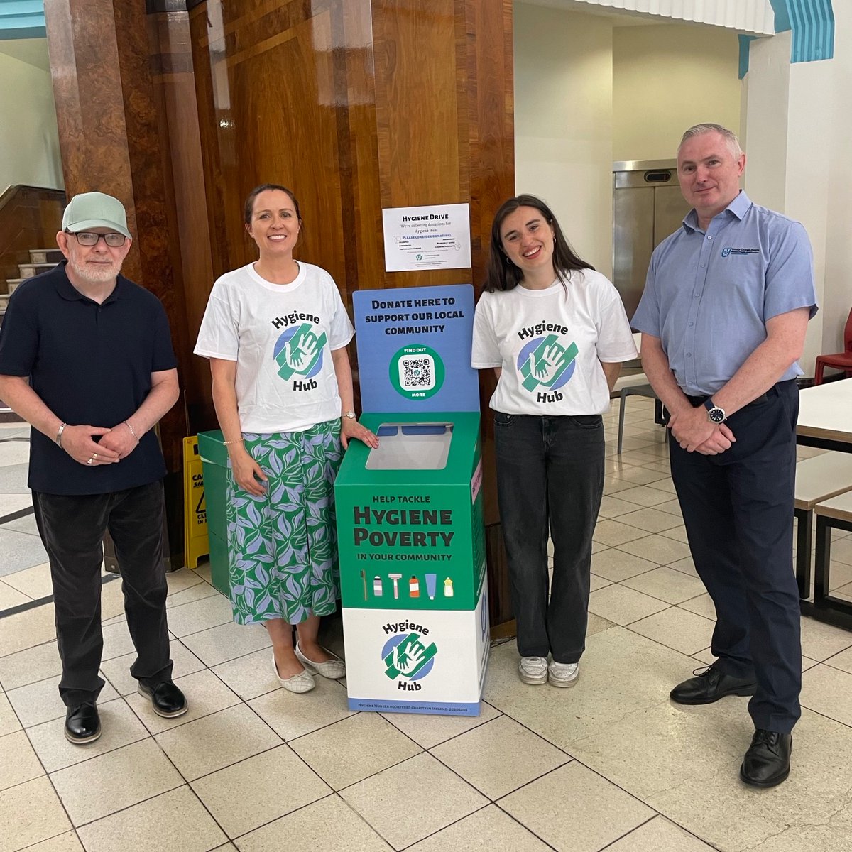 We are delighted to be hosting two new drop off points for Hygiene Hub (<a href="/thbdublin/">The Hygiene Hub Dublin</a>) at the School of Nursing &amp; Midwifery.

Hygiene Hub is the only charity in Ireland which tackles hygiene poverty by donating toiletries and personal grooming products and cosmetics to those in