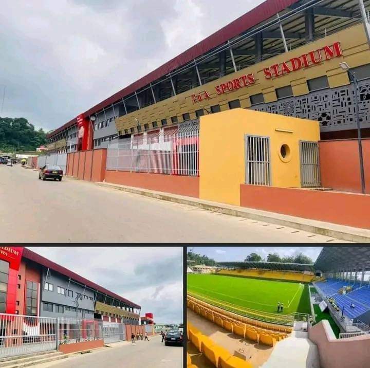 KeskineP's tweet photo. The Current state of the Tarkwa sports stadium. It's to be commissioned on 16th August 2024👍

#Bawumia2024 
#ItIsPossible https://t.co/P4OI7OvhjT