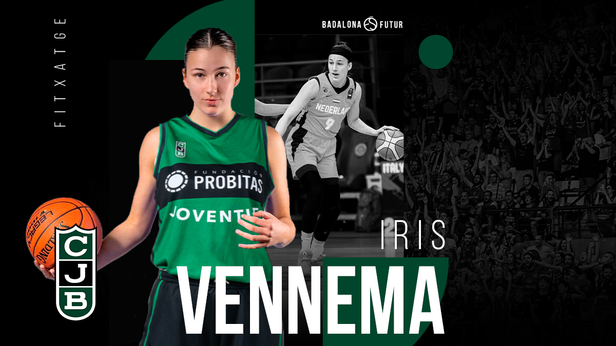 Club Joventut Badalona (@penya1930) on Twitter photo ⚡️ Iris Vennema: talent emergent al servei del Joventut
🤝 L’aler dels Països Baixos signa per una temporada amb la Penya
🔗 La notícia: bit.ly/FitxatgeVennema
😀 Benvinguda, <a href="/IVennema/">Iris Vennema</a>!
#BadalonaÉsFutur ⚡️ Iris Vennema: talent emergent al servei del Joventut
🤝 L’aler dels Països Baixos signa per una temporada amb la Penya
🔗 La notícia: bit.ly/FitxatgeVennema
😀 Benvinguda, <a href="/IVennema/">Iris Vennema</a>!
#BadalonaÉsFutur