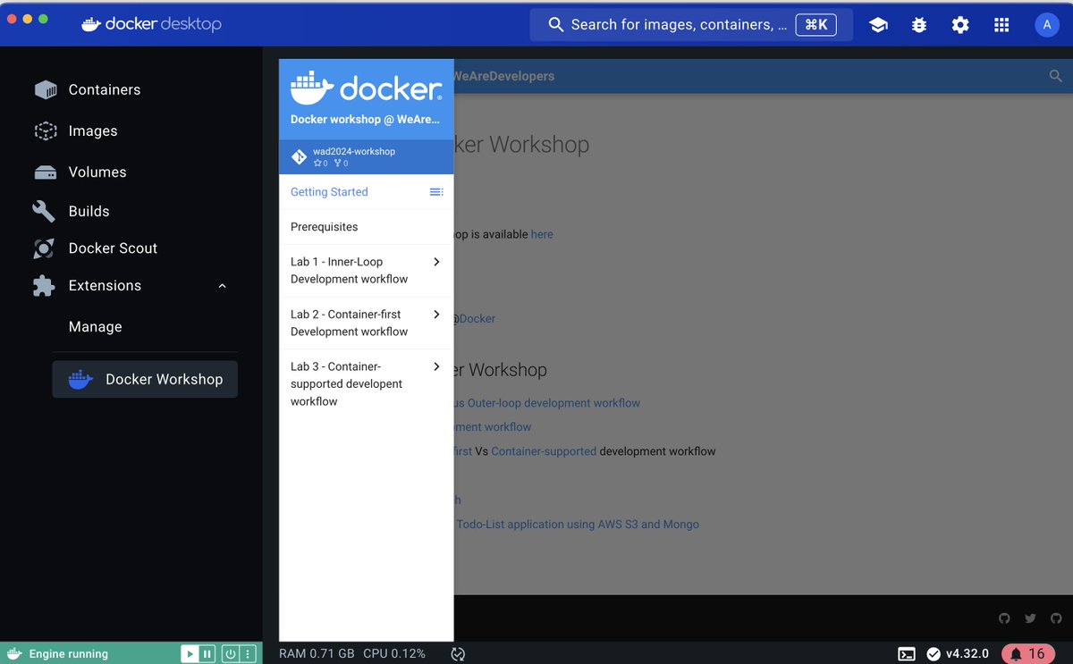 ajeetsraina's tweet image. Next workshop? Try shipping it via Docker Extension! 🚀 This could be a game-changer. Tried it during the @WeAreDevs conference, and loved it! #DockerExtensions #workshop #techtips #productivity #suggestion