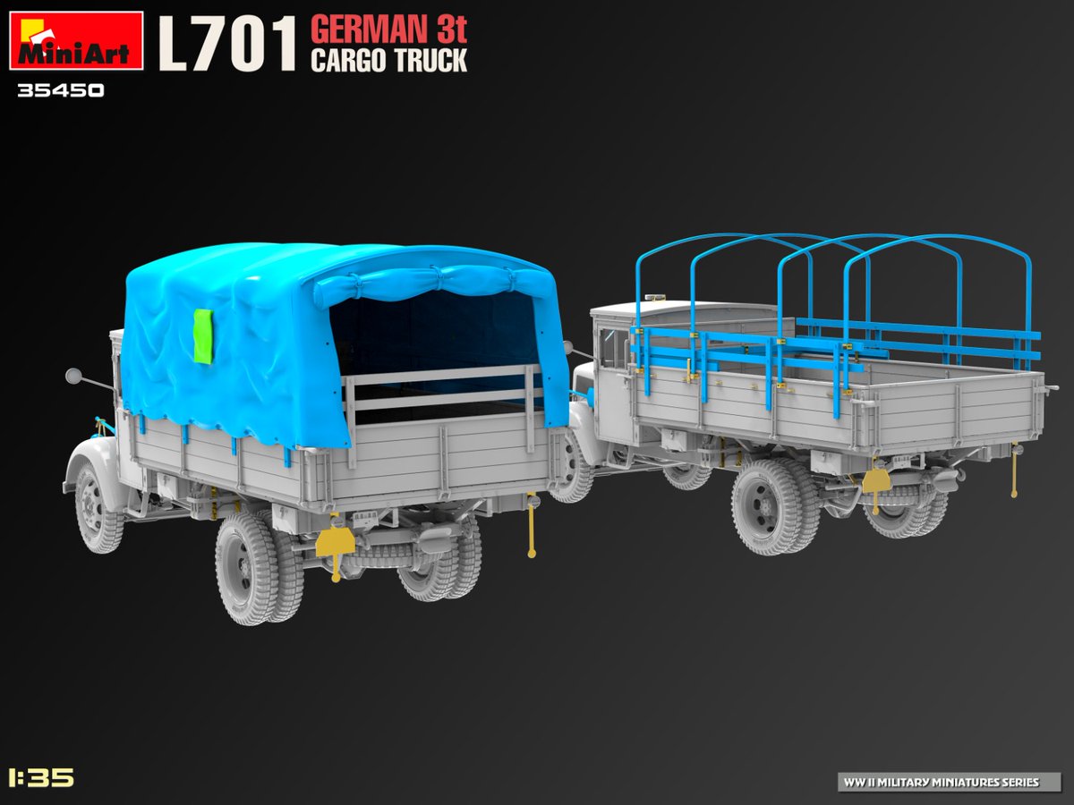 MiniArt_Models's tweet photo. New #MiniArt Kit Coming Soon:
35450 L701 GERMAN 3T CARGO TRUCK
https://t.co/XboXgpDMah
Plastic Model Kit 1:35 Scale https://t.co/LzDPq3BgYa