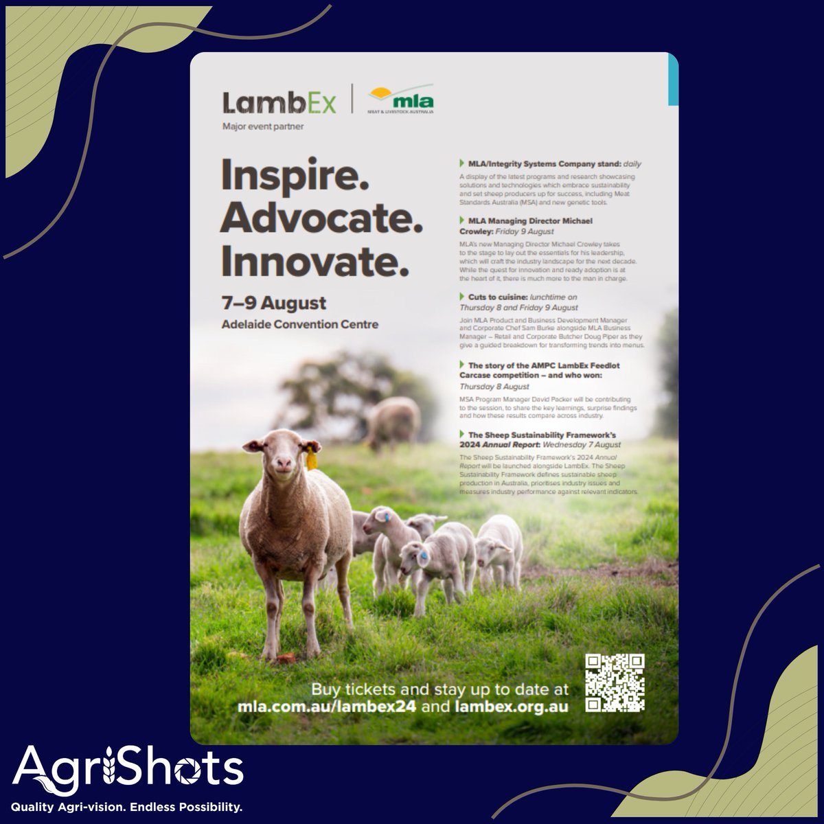 A great AgriShot on the back of the Feedback magazine promoting @LambEx 

#ClientTestimonial #HappyClients #AGInspiration #AGSuccessStories #TeamAgriShots