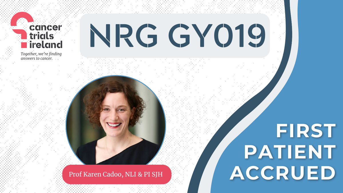 cancertrials_ie's tweet photo. The NRG GY019 trial @NRGonc for patients with Rare #OvarianCancer has accrued its first Irish patient at SJH @CancerInstIRE. Congrats to Prof Karen Cadoo and everyone working on this critical study  👏 

Read more about this trial here: https://t.co/sGltqIeUjF

#CancerResearch https://t.co/sRmo06YyLJ