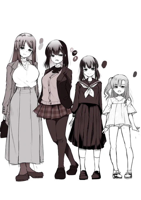 この娘で描こうかな。そのうちちゃんと形にする予定なのだけど、最近は4コマ漫画が楽しくて中々進まないので軽いラフで。 