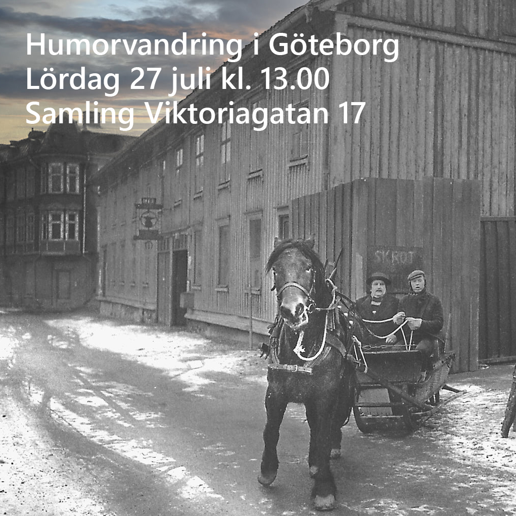 gatorochtorg's tweet photo. Humorvandring i Göteborg
Lördag 27 juli kl. 13.00
Samling Viktoriagatan 17 https://t.co/0LNrMgPSOF
