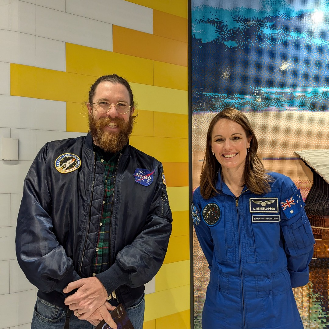 Queenwood Science teacher, Mr Usmar, met Queenwood Alumna (Q2002) Katherine Bennell-Pegg at the Pitt Street LEGO Store. As the Director of Space Technology for the Australian Space Agency she is leading the collaboration with LEGO to inspire the nation's “Space Generation”.