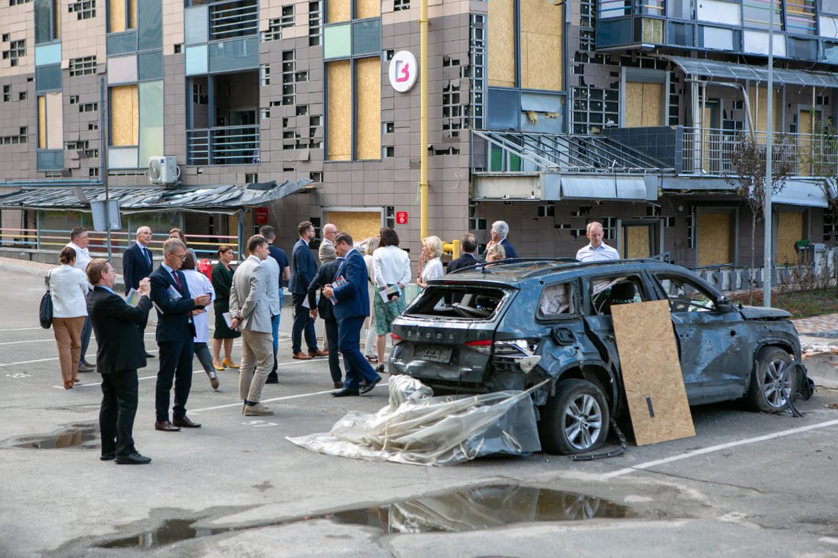 The #NB8 expert delegation visited the Okhmatdyt childrens’ hospital that was hit by Russian missiles to see with their own eyes the consequenses of aggression in the heart of a European capital. <a href="/lykkefriis/">Lykke Friis</a> <a href="/MalmstromEU/">Cecilia Malmström</a> <a href="/StefanishynaO/">Olga Stefanishyna</a> <a href="/MFA_Ukraine/">MFA of Ukraine 🇺🇦</a> <a href="/DanishMFA/">Denmark MFA 🇩🇰</a> <a href="/Kabmin_UA_e/">Kabmin of Ukraine</a>