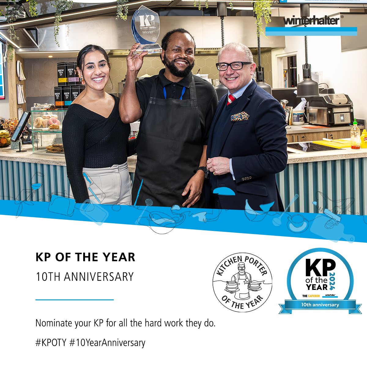 WinterhalterUK's tweet photo. "Kitchen Porters are worth their weight in gold," says Michel Roux, Jr. https://t.co/1FRsRGzkDY #KPoftheYear @KPOFTHEYEAR https://t.co/UHzbvVDC9b

#WinterhalterUK https://t.co/tRS1lWQaHj