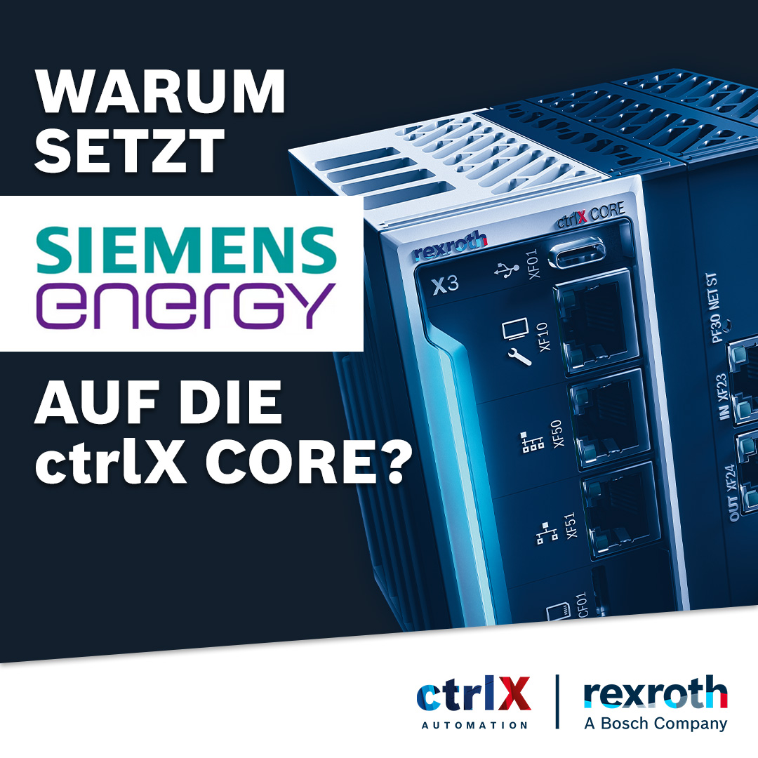 RexrothDACH's tweet photo. #SiemensEnergy hat sich für den Einsatz der ctrlX CORE entschieden. Wie das genau funktioniert und wie das Unternehmen damit den Wandel von zentraler zu dezentraler Energieversorgung gestaltet, lesen Sie in unserem Blog 
https://t.co/C44kSuhYf6 #ctrlXAUTOMATION #Automatisierung https://t.co/n5dhPJdwPY