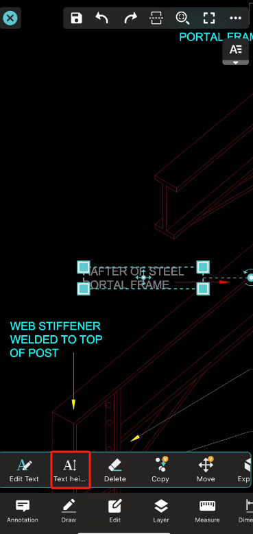 DWGFastview's tweet photo. DWG FastView Tip of the Day - Text Height
Two ways:
1. Select the text, select "Text Height" in the pop-up menu bar, and enter the text height that matches the drawing;
2. After clicking the text, drag the lower right corner of the box to adjust the appropriate text height. https://t.co/GWUXAgot54