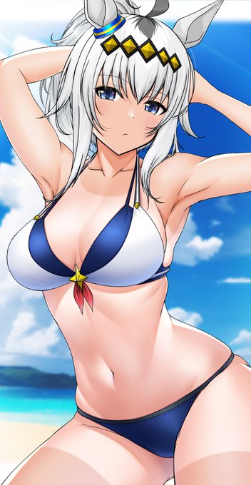 暑い日が続いていますので水着オグリキャップを
#ウマ娘 #オグリキャップ 