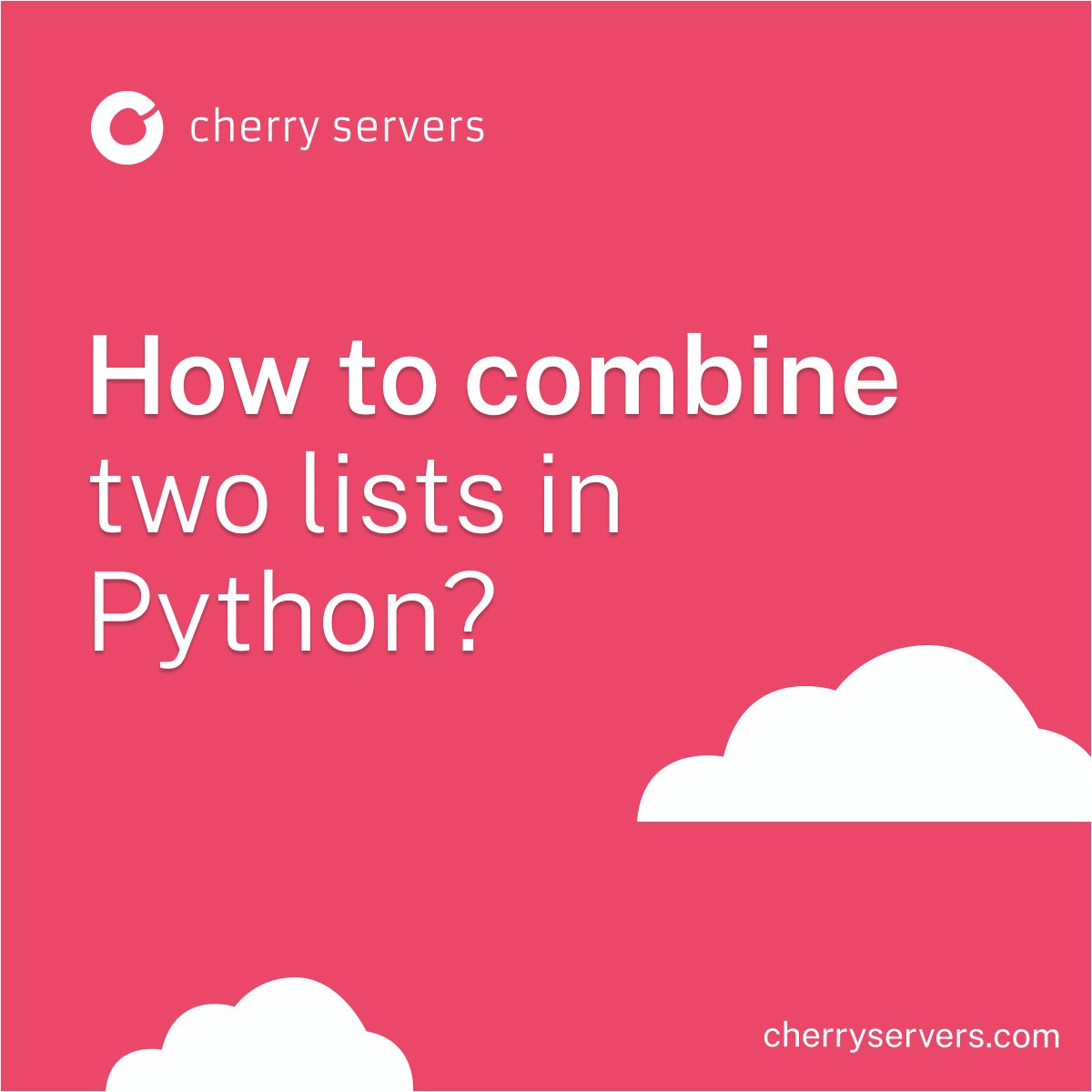 CherryServers's tweet image. Here are 5 techniques on how to combine two lists in Python.🐍
Do it by using methods, such as concatenation, loops, and other operators:
hubs.ly/Q02HM16V0
#python #pythonlists
