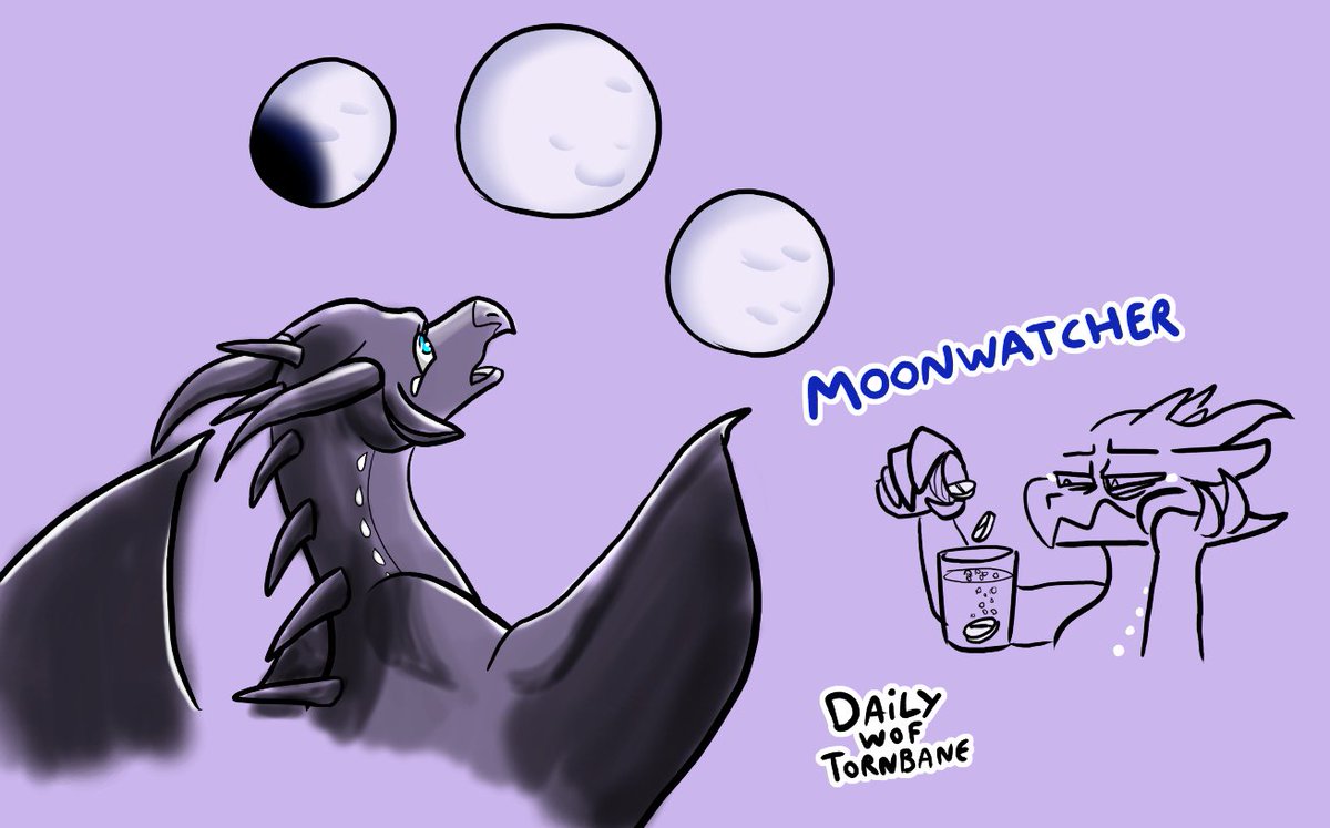 Daily sketch 6 :
MOON ! One of my favorites dragons 💜 She deserves all the love
#WingsofFire #wof #dailywof