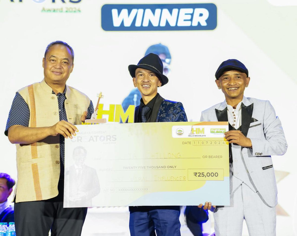 iamgilz's tweet photo. #2024 #hellomeghalaya #contentcreators #Awards #biriashillong https://t.co/xFZNsx7OeS