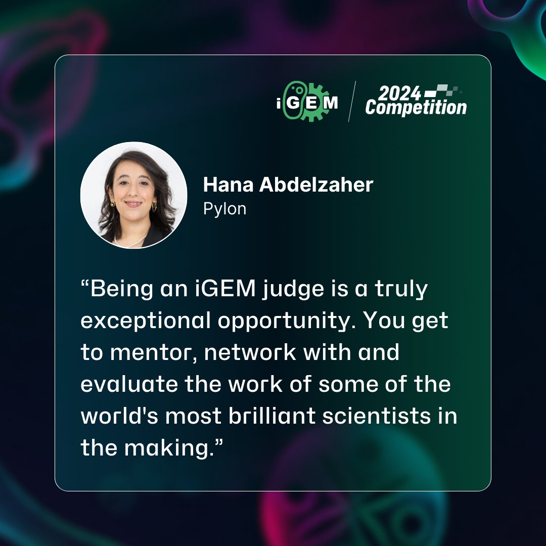 iGEM's tweet photo. Have you applied to be an iGEM Judge yet?
Don’t miss out!
Applications will close August 30th or when the panel is filled. The earlier you apply, the better your chances!
https://t.co/HwLa6Mx8In
#iGEM2024 #iGEMCompetition #STEM #STEMCompetition https://t.co/29NNwHi3oi