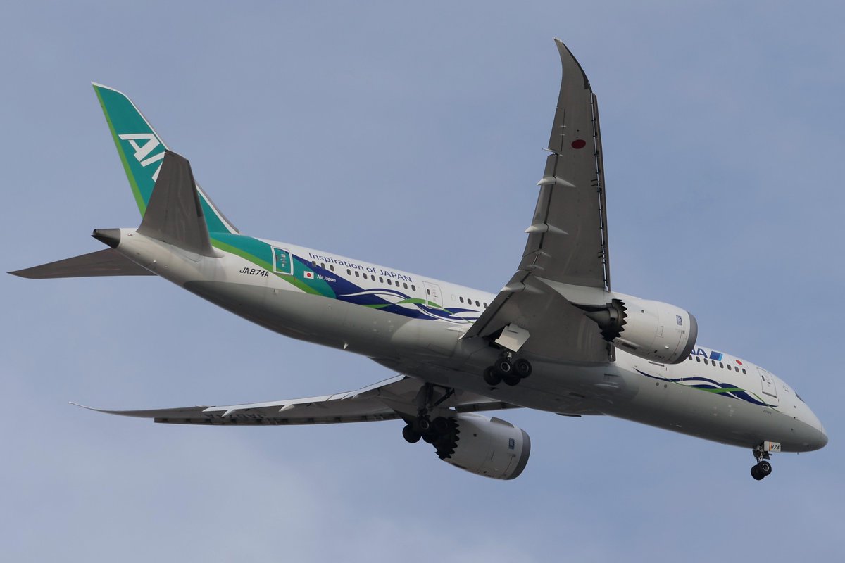 princessarete's tweet photo. ANA Green Jet 
#ANA
#JA874A
#NH852 https://t.co/KYYOUEovBM