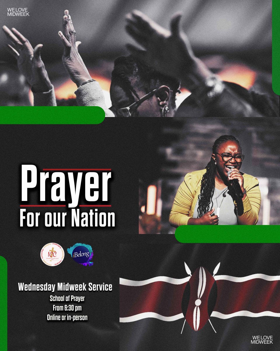 Join us for our Midweek Service from 6:30 pm both online and in-person as we continue to pray for our nation. Bring a friend and see you there

#Midweekservice
