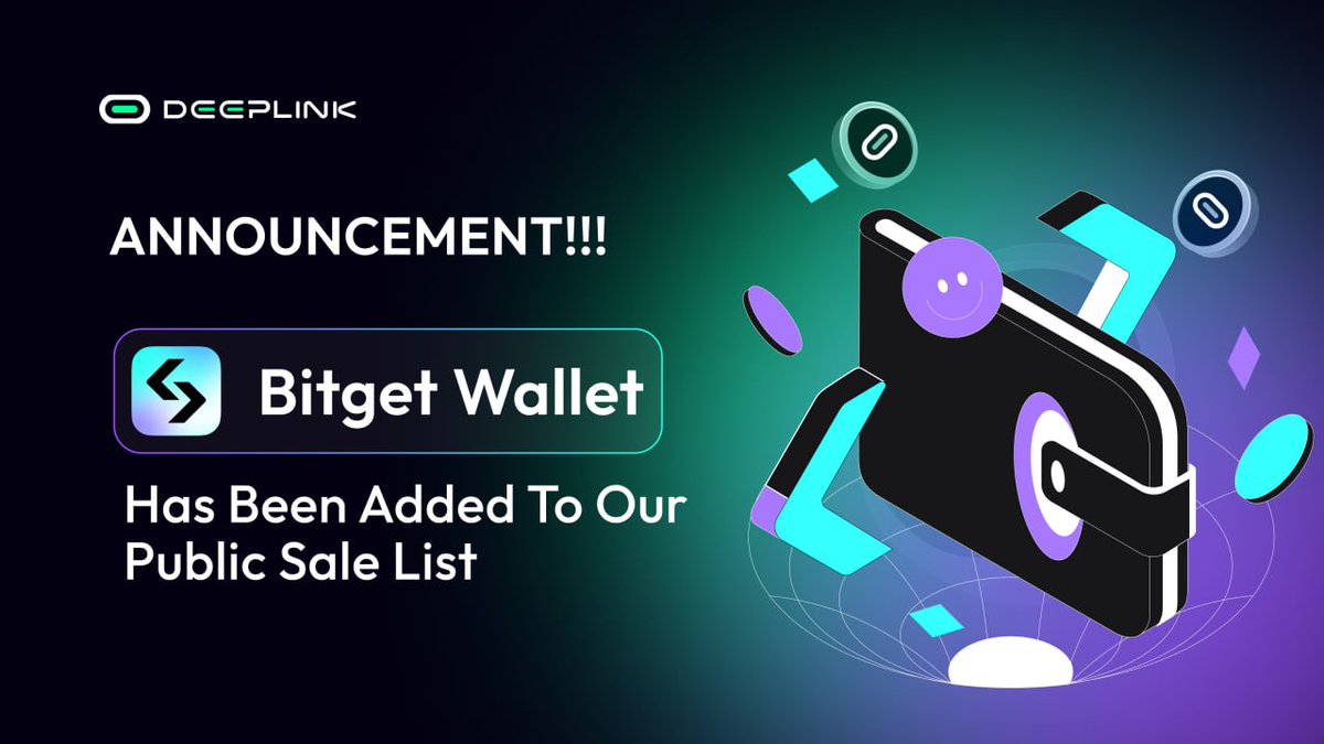 DeepLinkGlobal's tweet photo. 🎉Excited to announce our collaboration with @BitgetWallet

The #BitgetWallet has officially been listed on our public sale. With #Bitget low-cost gas fee, you can now connect your wallet and participate smoothly in the public sale. 🔒

Join public sale:👉 https://t.co/xh71a3cIyo

We continue to work together to deliver the best and affordable solutions

#DeepLink #DLC #Bitgetwallet #collab #cryptowallet #KYC #PublicSale