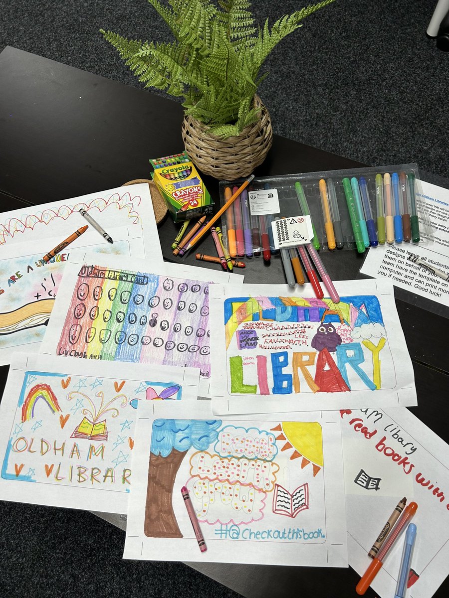 esteemeducators's tweet photo. Join us in celebrating literacy! 📚 We’ve jumped straight into @OldhamLibraries Library card competition 🪪
Both our students and staff are getting stuck in! 🖍️
Making reading accessible for everyone, everywhere 🔹
#EsteemEducators #AlternativeProvision #Education https://t.co/v9JR7T0VWK