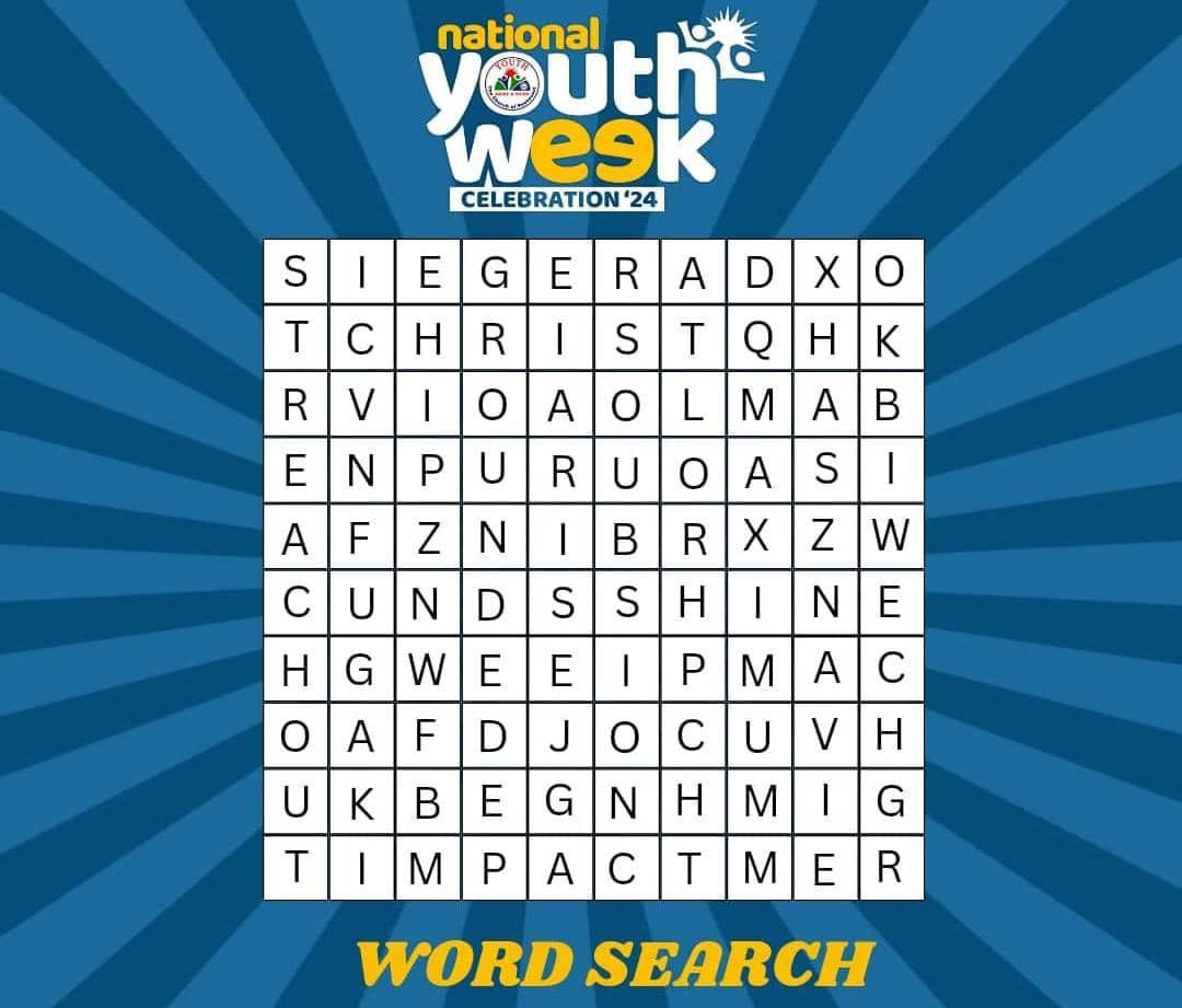 kdwcomanjor1's tweet photo. Word search here
Let do some exercise comrades😊
#thechurchofpentecost #kdwcomanjor
#Possessingthenations
#nationalyouthweek #NYWK24
#UnleashedToReachOut
#UnleashedForMaximumImpact
#GroundedinChrist
#Heybrother #Heysister https://t.co/SxbZSTNESD