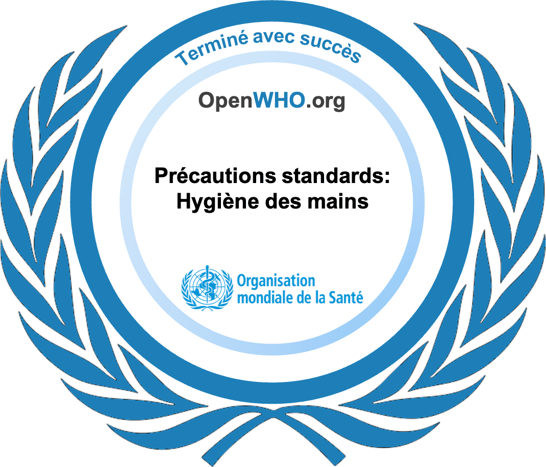 Omerago's tweet photo. J'ai complété avec succès le cours Précautions standards : Hygiène des mains sur #OpenWHO! 
https://t.co/hHwIWArvkR https://t.co/249EiQnuAY