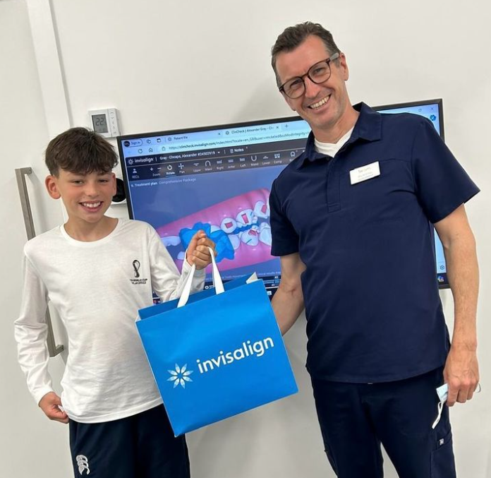 beamortho's tweet photo. 🎉 Exciting news! Alex just started his #Invisalign journey with us! 🌟 He's heading South for school, so we did everything in one visit, including his first #DentalMonitoring scan.

Now, he can straighten his teeth with fewer trips to the orthodontist! 💫 #SmileJourney https://t.co/QP6V4WbxT1