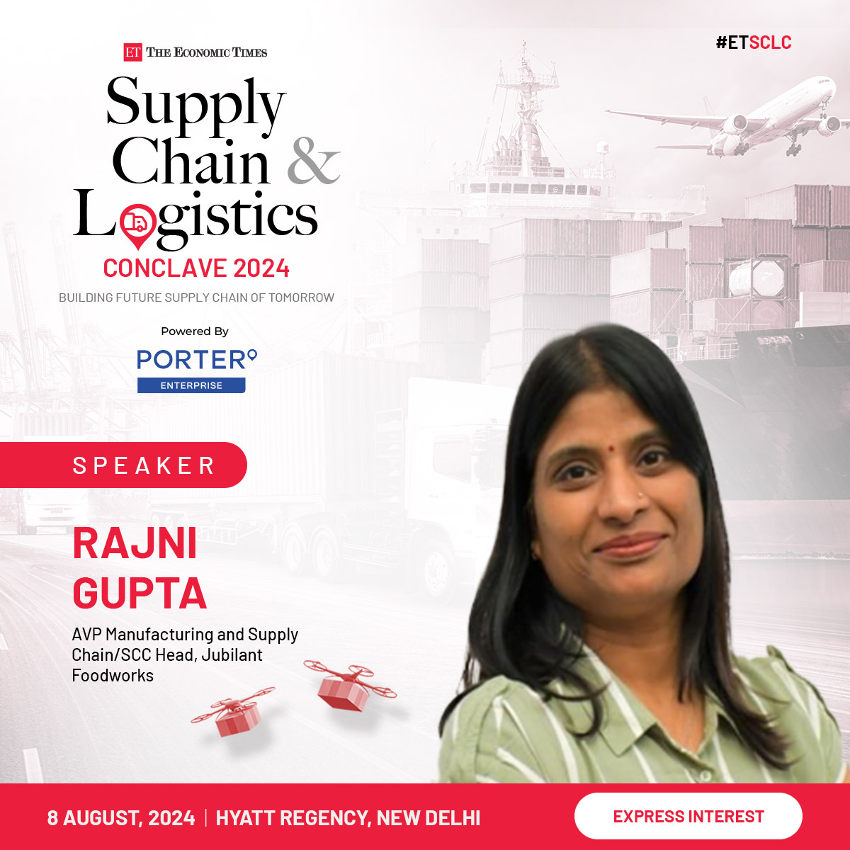 ETAuto's tweet photo. We’re delighted to welcome Rajni Gupta, AVP Manufacturing and Supply Chain/SCC Head at Jubilant Foodworks, to The Economic Times Supply Chain & Logistics Conclave 2024!
Express Interest - https://t.co/DnBPRhHA0Y
#ETSCLC #ETAuto #SupplyChain #Logistics #Transportation #Supply https://t.co/lb2bE2EhIQ