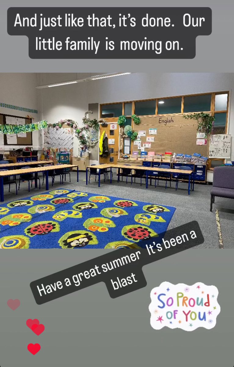 How lucky am I to have something that makes saying goodbye so hard.  Have a great summer.