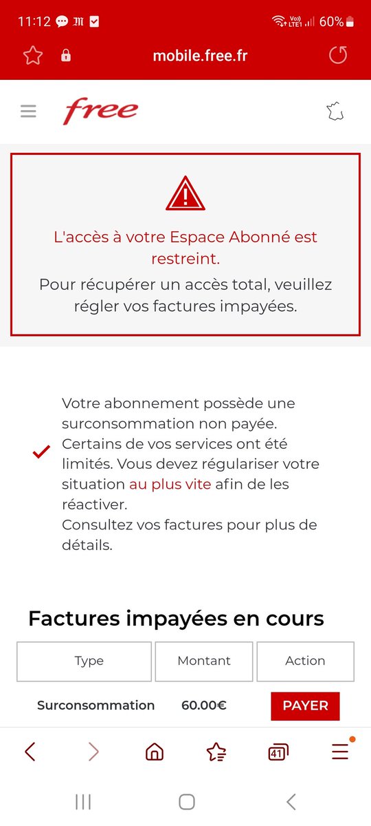 Any_Holy_Idea's tweet photo. @free @freemobile @Freebox Free à quel moment vous expliquez à vos clients qu'il faut se mettre en mode avion ou couper les données mobile quand on est sur un bâteau. Et à quel moment vous restreignez l'accès à l'espace abonné en demandant de payer d'abord ?! https://t.co/URGZQ9XvGK