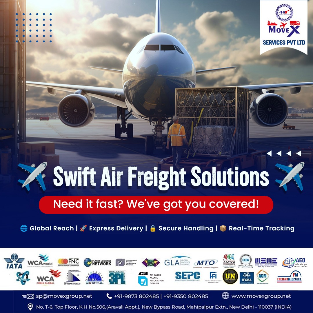 MovexGroup's tweet photo. Experience Rapid Air Freight Solutions with Movex Services! 🚀

Need your shipment to fly? Trust us to handle it with speed and precision. 🌍💼
Get in touch today and experience the fastest air freight service in the industry!

#airfreight #fastshipping #movexservices https://t.co/VC4FDLhcMZ